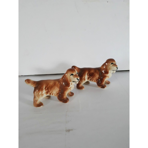 Vintage dog figurine set Irish Setter Golden Retriever - Picture 1 of 4